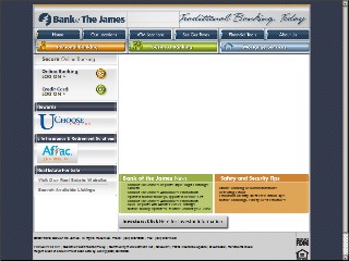 Web site www.bankofthejames.com, Bank Of The James