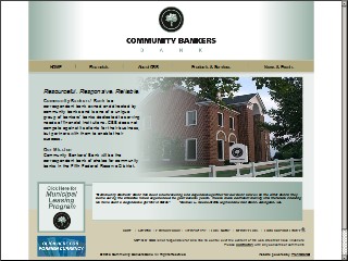 Web site www.cbbonline.com, Community Bankers Bank