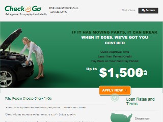 Web site www.checkngo.com, Check 'n Go