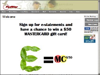 Web site www.fedstar.org, InFirst Federal Credit Union
