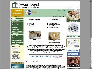 Web site www.frontroyalfcu.org, Front Royal Federal CU