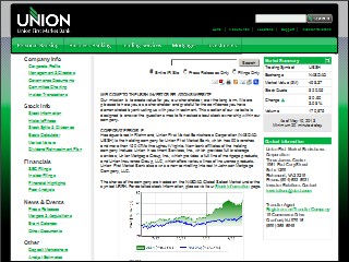 Web site www.ubsh.com, Union Bank & Trust